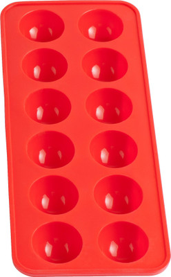 Seven Seas Small Round Red Silicone Ice Cube Tray Pack of 1 Seven Seas Small Round Red Silicone Ice Cube Tray Pack of 1