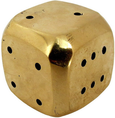 33% OFF on Pindia Fancy Home Decor Small Dice Paper Weight Dice Brass Incense Holder