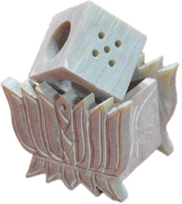 50% OFF on Artist Haat Handcrafted Soapstone Lotus Shaped Model A . Stoneware Incense Holder