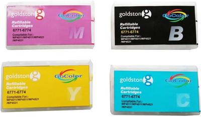 GoColor Refillable Cartridges 6771 - 6774 for Epson Printer( 4 Color B/C/M/Y ) Black Ink GoColor Refillable Cartridges 6771 - 6774 for Epson Printer( 4 Color B/C/M/Y ) Black Ink