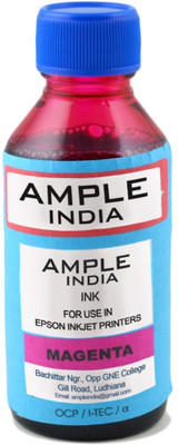 33% OFF on Ample India 100ML Compatible for Epson L100,L110,L200,L210,L300,L350,L355,L550,L555 Magenta Ink 33% OFF on Ample India 100ML Compatible for Epson L100,L110,L200,L210,L300,L350,L355,L550,L555 Magenta Ink