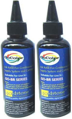 25% OFF on GoColor Brother Premium Quality Inkjet 100 ML X 2 Black Color Combo (Dye Ink) Black Ink 25% OFF on GoColor Brother Premium Quality Inkjet 100 ML X 2 Black Color Combo (Dye Ink) Black Ink