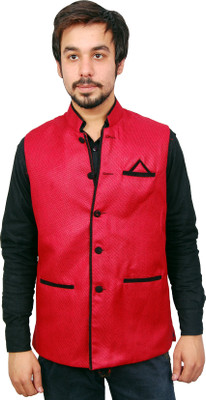 56% OFF on Front Look Sleeveless Solid Men's Nehru Jacket 56% OFF on Front Look Sleeveless Solid Men's Nehru Jacket