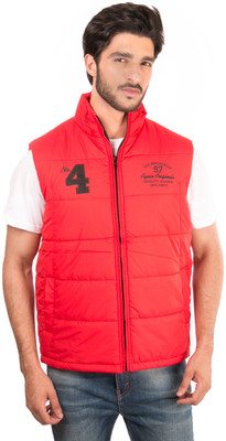 50% OFF on Again Sleeveless Solid Men's Jacket