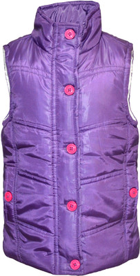 49% OFF on Via Italia Sleeveless Solid Girl's Quilted Jacket