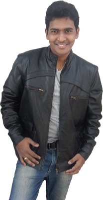 58% OFF on Tab Fashion Full Sleeve Solid Men's Leather Jacket