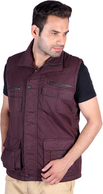 40% OFF on Stepp Up Jackets Sleeveless Solid Men's Jacket