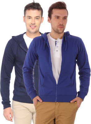 25% OFF on Campus Sutra Full Sleeve Solid Men's Fleece Jacket