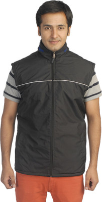 69% OFF on NU9 Sleeveless Solid Men's Jacket