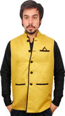56% OFF on Front Look Sleeveless Solid Men's Nehru Jacket