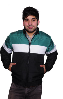 60% OFF on Frostini Full Sleeve Striped Men's Quilted Jacket