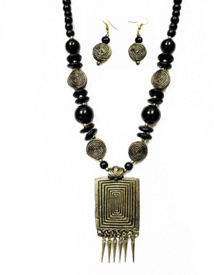 63% OFF on Arittra Metal, Wood Jewel Set Black 63% OFF on Arittra Metal, Wood Jewel Set Black