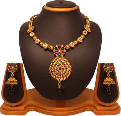 69% OFF on Vendee Fashion Fashion Copper Jewel Set Multicolor