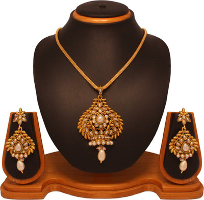 70% OFF on Vendee Fashion Royal Look Copper Jewel Set White, Gold