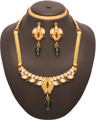 69% OFF on Vendee Fashion Elegant Designer Alloy Jewel Set Brown