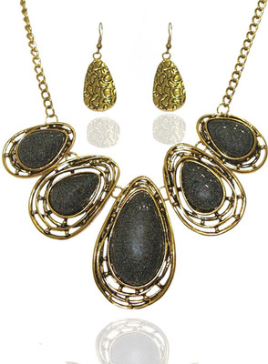 50% OFF on Urthn 1103412 Alloy Jewel Set Black