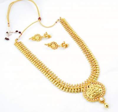 Buy Alankruthi Copper Jewel Set: Jewellery Set