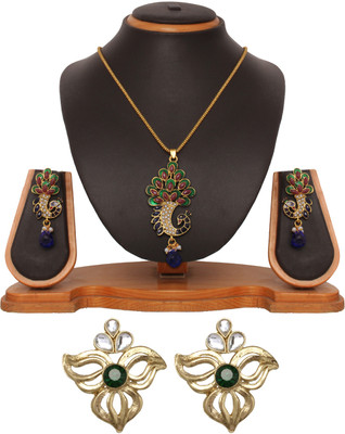 69% OFF on Vendee Fashion Zinc Jewel Set Multicolor