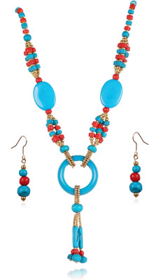 77% OFF on Lazreena Alloy Jewel Set Multicolor