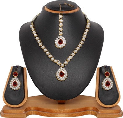 69% OFF on Vendee Fashion Elegant Alloy Jewel Set White, Red