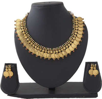 61% OFF on Aaina Necklace Fashion Copper Jewel Set Multicolor