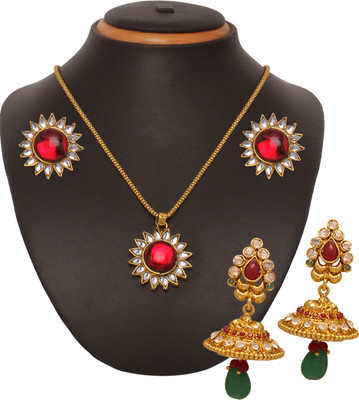 71% OFF on Vendee Fashion Zinc Jewel Set Multicolor