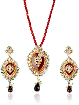 29% OFF on Aapno Rajasthan Alloy Jewel Set Gold, Red