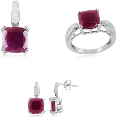 31% OFF on RosesNRibbons Rosy Glow Sterling Silver Jewel Set Silver