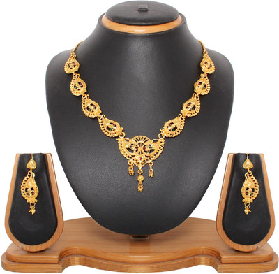 69% OFF on Vendee Fashion Alloy Jewel Set Maroon, Green