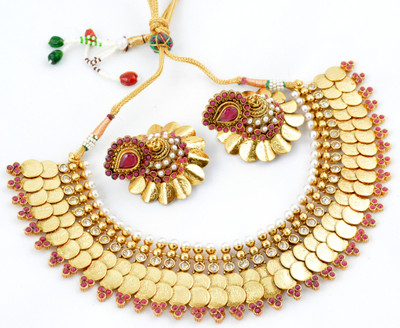 Buy Alankruthi Copper Jewel Set: Jewellery Set