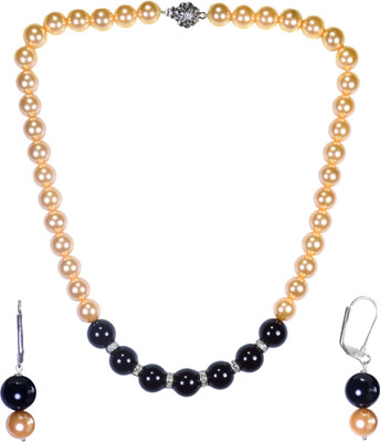 32% OFF on Pearl Paradise Cocktail Silver Jewel Set Gold