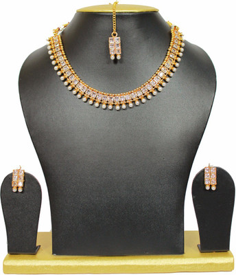 56% OFF on moKanc Neat and Sweet Alloy Jewel Set Gold
