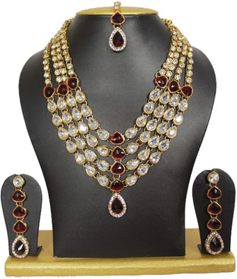 13% OFF on moKanc 4 Chain Design Alloy Jewel Set Red 13% OFF on moKanc 4 Chain Design Alloy Jewel Set Red
