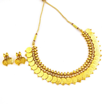 80% OFF on Oye Kudiye Laxmi Coin Brass, Copper Jewel Set White 80% OFF on Oye Kudiye Laxmi Coin Brass, Copper Jewel Set White