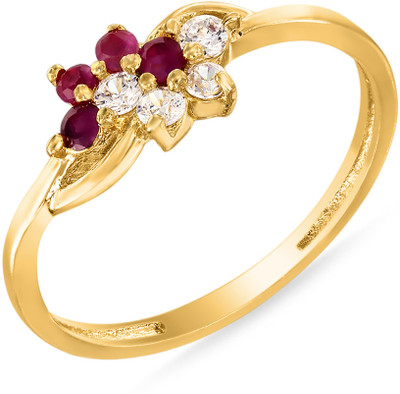 14% OFF on Mahi Luxe Brass, Alloy Zircon, Ruby 24K Yellow Gold Plated Ring 14% OFF on Mahi Luxe Brass, Alloy Zircon, Ruby 24K Yellow Gold Plated Ring