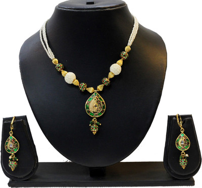 59% OFF on SareesHut US28 Metal Jewel Set Green