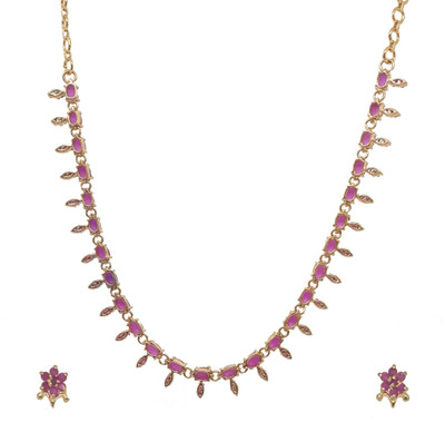 33% OFF on Sthrielite Awesome Leaf Design Alloy Jewel Set Red 33% OFF on Sthrielite Awesome Leaf Design Alloy Jewel Set Red