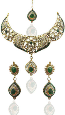 51% OFF on Kriaa 1100621 Alloy Jewel Set Green 51% OFF on Kriaa 1100621 Alloy Jewel Set Green