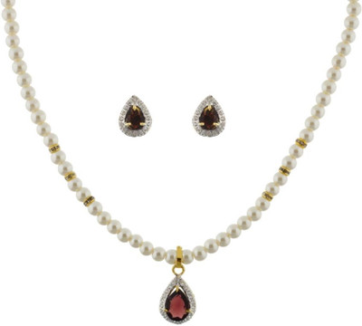 50% OFF on Abhushan Beautiful Alloy Jewel Set White 50% OFF on Abhushan Beautiful Alloy Jewel Set White