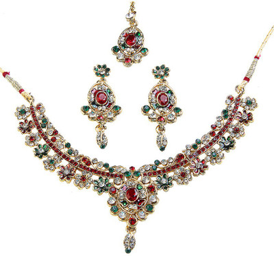 50% OFF on Kriaa 1100607 Alloy Jewel Set Red 50% OFF on Kriaa 1100607 Alloy Jewel Set Red