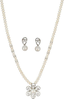 50% OFF on Abhushan Beautifully Designed Alloy Jewel Set White