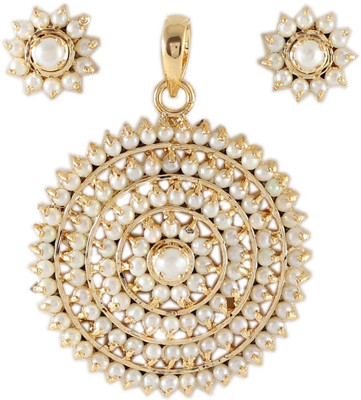 10% OFF on 925 Silver Alloy Jewel Set White