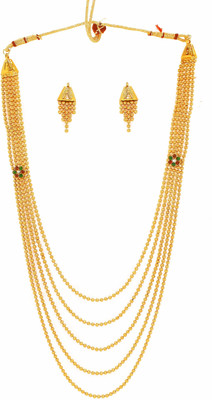 71% OFF on Zaveri Pearls Traditional Haram Gold Look Alloy Jewel Set Gold, Red 71% OFF on Zaveri Pearls Traditional Haram Gold Look Alloy Jewel Set Gold, Red