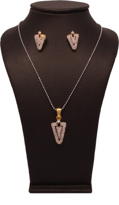 59% OFF on Vendee Fashion Arrow Shape Brass Jewel Set Gold, Silver