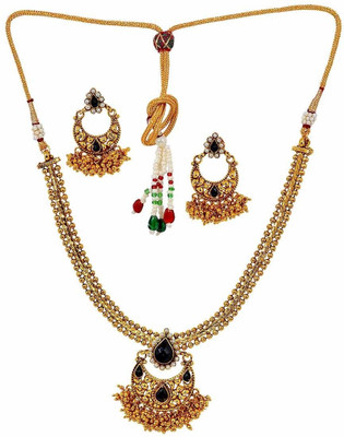 50% OFF on Maayra Exclusive Micron Gold Plated Copper Jewel Set Black 50% OFF on Maayra Exclusive Micron Gold Plated Copper Jewel Set Black
