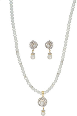 50% OFF on Abhushan Flower Shape Cz Stone Alloy Jewel Set White 50% OFF on Abhushan Flower Shape Cz Stone Alloy Jewel Set White