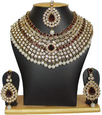 11% OFF on moKanc Grand Set Alloy Jewel Set Gold