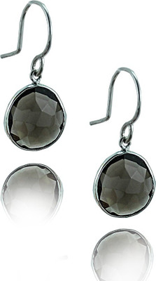 63% OFF on Style A Bit Oval Gemmies Topaz Sterling Silver Dangle Earring