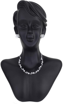 10% OFF on Peora Alloy Jewel Set Silver