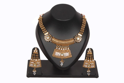 48% OFF on Jewellerywale Golden Alloy Jewel Set Gold 48% OFF on Jewellerywale Golden Alloy Jewel Set Gold